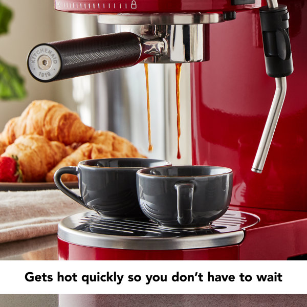 KitchenAid® Metal SemiAutomatic Espresso Machine & Reviews Wayfair
